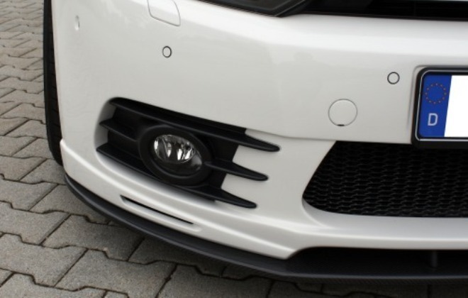 Сплиттер переднего бампера VW Golf VI GTI для штатного бампера в стиле Carbon-Optik