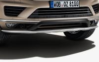 Защита днища передняя VW Touareg (7P) 2015-н.в. серебристая
