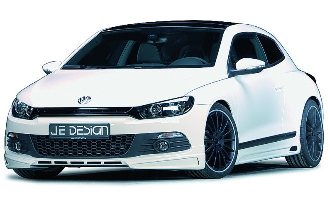Накладка на бампер передний VW Scirocco 2008-2014