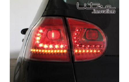 Задние фонари VW Golf V светодиодные краснаыепрозрачные