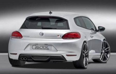 Накладка на бампер задний VW Scirocco 2008-2014