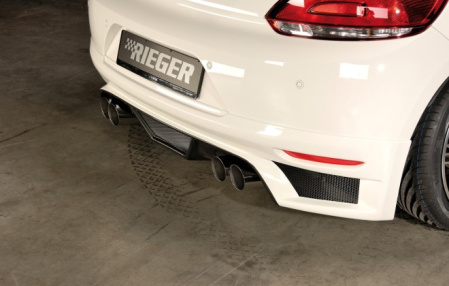Спортивный глушитель VW Scirocco 2008-2014, Scirocco 2014-н.в. 2.0 TFSI 147/155 kW, 2.0l TDI 103 kW с насадками 4 х 76 мм