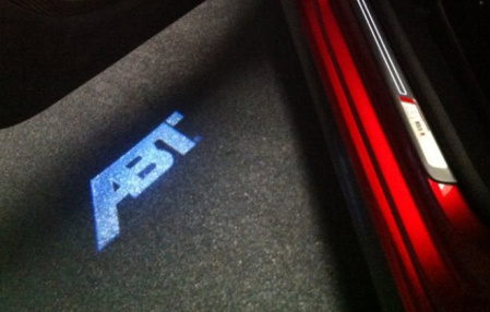 Подсветка порогов с логотипом ABT