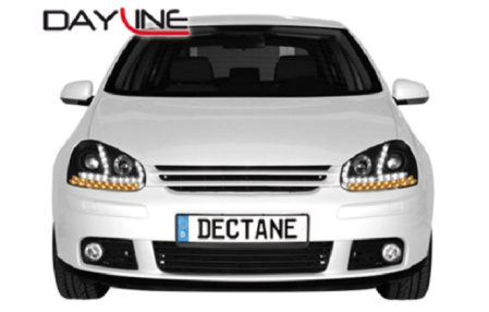 Передняя оптика VW Golf V, Jetta V 2006-2010 черная