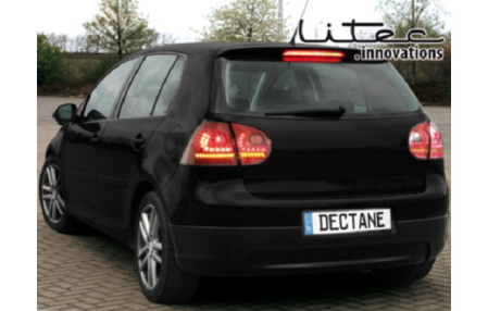 Задние фонари VW Golf V светодиодные краснаыепрозрачные
