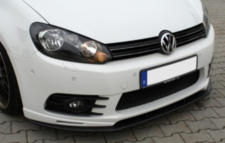 Сплиттер переднего бампера VW Golf VI GTI для штатного бампера в стиле Carbon-Optik