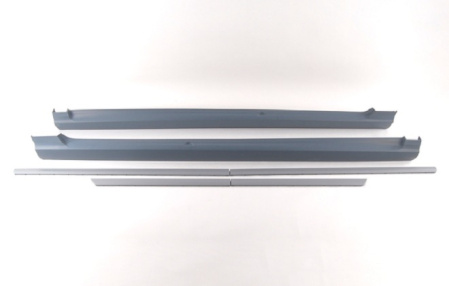 Пороги VW Passat (B6) 2005-2010 с хромированными молдингами