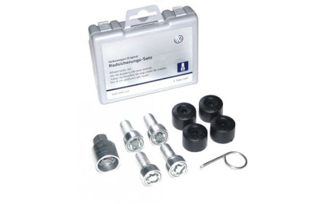 Комплект "секретных" болтов на колеса VW Tiguan (5N) 2007-2010, Tiguan (5N) 2011-2016, Tiguan (5N) 2016-н.в.