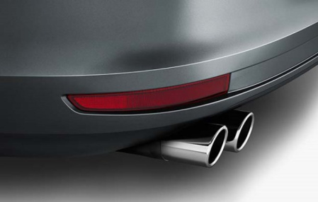 Насадки на глушитель VW Beetle III 2011-н.в., Eos 2006-2010, Eos 2010-н.в., Golf VII, Golf Plus 2009-н.в., Golf VII Sportsvan, Golf VI Variant, Golf VII Variant, Jetta VI 2011-н.в., Scirocco, Tiguan (5N) 2016-н.в. двойные по 60 мм