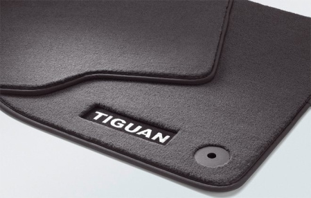 Коврики в салон VW Tiguan (5N) 2007-2010, Tiguan (5N) 2011-2016 текстильные Premium передние и задние черные