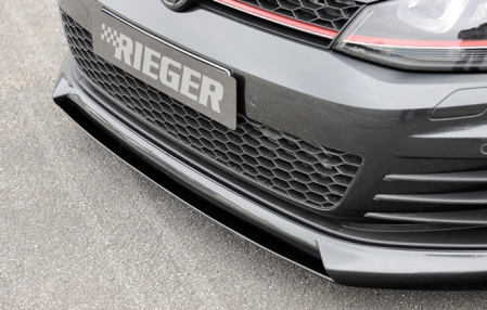 Сплиттер накладки переднего бампера VW Golf VII GTI в стиле Carbon-Optik