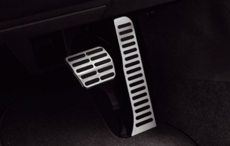 Накладки на педали Audi TT Coupe (8J) 2007-2010, TT Coupe (8J) 2011-н.в., VW Eos 2006-2010, Eos 2010-н.в., Golf V, Golf V GT, Golf V GTI, Golf VI, Golf VI GTI, Jetta V 2006-2010, Jetta VI 2011-н.в., Beetle 2011-н.в., CC 2012-н.в., Passat (B6) 2005-2010, P