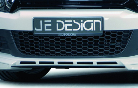 Сплиттер накладки переднего бампера VW Scirocco 2008-2014 в стиле Carbon-Optik