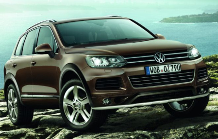 Расширители колесных арок VW Touareg (7P) 2010-2015 грунтованные для комплектации Highline
