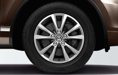 Диск литой R18 VAG дизайн Karakum Brillantchrom для VW Touareg (7P)