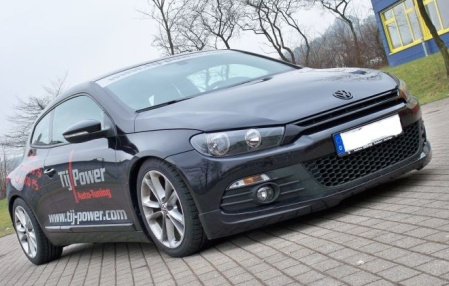 Накладка на бампер передний VW Scirocco 2008-2014 в стиле Racelook
