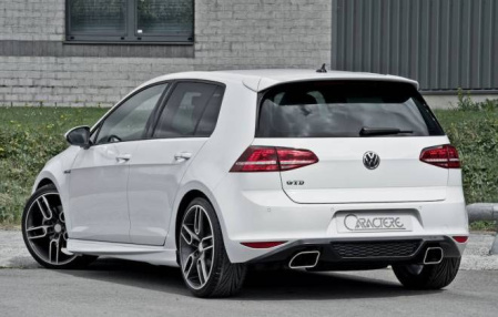 Комплект обвеса VW Golf VII GTI от компании Caractere в комплекте с глушителем