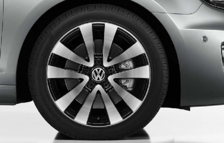 Диск литой R17 VAG дизайн Seattle блестящий алюминий/чёрный для VW Golf V, Golf V GTI, Golf VI, Golf VI GTI, Golf Plus 2005-2008, Golf Plus 2009-н.в., Jetta V 2006-2010, Jetta VI 2011-н.в.