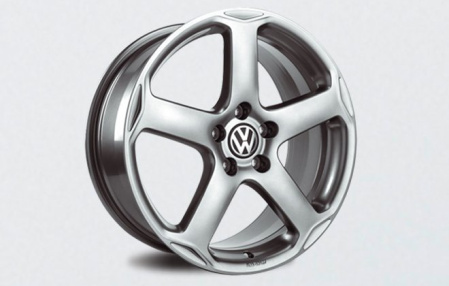 Диск литой R18 VAG дизайн Karthoum Titanium для VW Golf V, Golf V GT, Golf V GTI, Golf V Variant, Golf VI, Golf VI GTI, Golf VI Variant, Golf Plus 2005-2008, Golf Plus 2009-н.в., Jetta V 2006-2010, Jetta VI 2011-н.в.