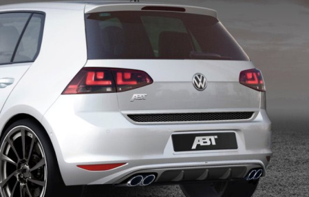 Накладка на бампер задний VW Golf VII, Golf VII GTI в комплекте с глушителем