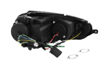 Передняя оптика VW Golf V, Jetta V 2006-2010 хром для автомобилей с оригинальным ксеноном