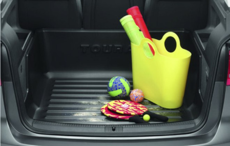 Поддон в багажник VW Touran 2003-2006, Touran 2007-2010, Touran 2010-н.в. 5-местных