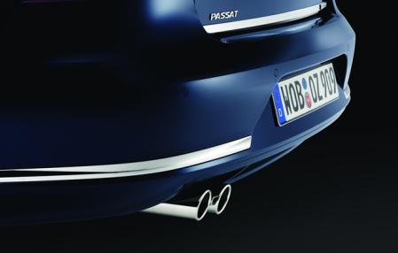 Насадки на глушитель VW Golf VI, Golf VI Variant, Golf Plus 2009-н.в., Jetta VI 2011-н.в., VW CC 2012-н.в., Passat (B7) 2011-2015 Седан, Passat (B7) 2011-2015 Variant, Passat CC 2008-2011, Tiguan (5N) 2011-2016 двойные по 76 мм
