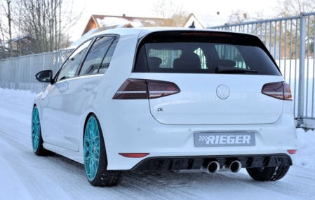 Комплект выхлопной системы VW Golf VII R с двумя одинарными насадками 100 мм