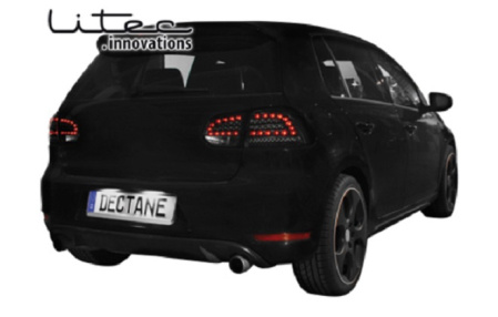 Задние фонари VW Golf VI светодиодные красный/дым