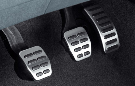 Накладки на педали VW Golf IV, Polo IV 2005-2010, Polo IV GTI 2006-2010, Polo V 2009-н.в. для автомобилей с МКПП