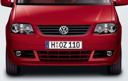 Накладка на бампер передний VW Touran 2003-2006, Caddy 2008-2010