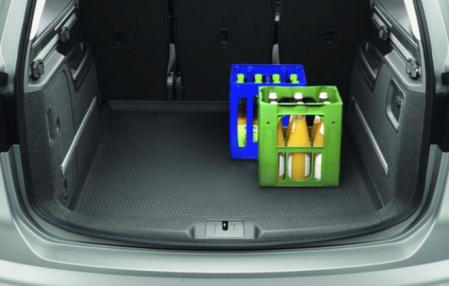 Коврик в багажник VW Sharan 2010-н.в. 5-местных для автомобилей с базовым полом багажника
