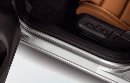 Накладки на пороги VW Golf VI, Golf VI GTI 2-дверных прозрачные