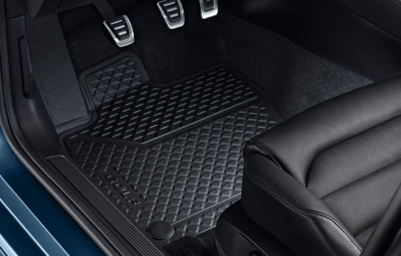 Коврики в салон VW California (T5) 2003-2009, California (T5) 2010-2015, Caravelle (T5) 2003-2009, Multivan (T5) 2003-2009, Multivan (T5) 2010-2015, Transporter (T5) 2003-2009, Transporter (T5) 2010-2015 всепогодные передние