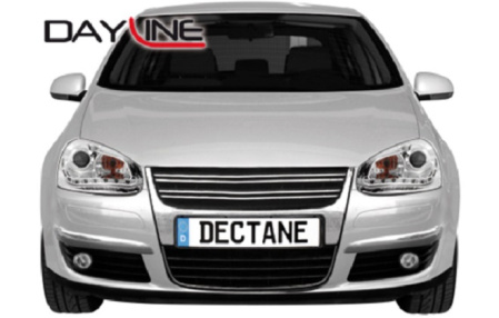 Передняя оптика VW Golf V, Jetta V 2006-2010 хром для автомобилей с оригинальным ксеноном