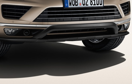 Защита днища передняя VW Touareg (7P) 2015-н.в. черная