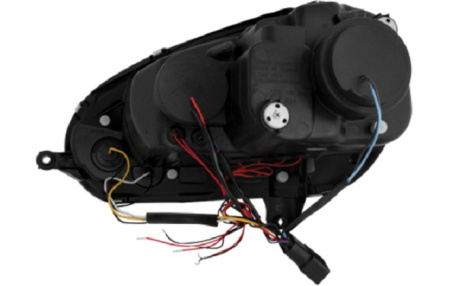Передняя оптика VW Golf V, Jetta V 2006-2010 хром