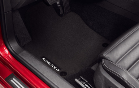 Коврики в салон VW Scirocco текстильные Premium передние и задние черные