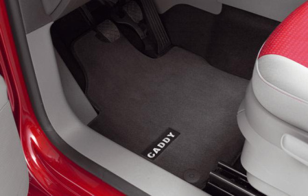 Коврики в салон VW Caddy 2008-2010, Caddy 2011-н.в. текстильные Premium передние антрацит