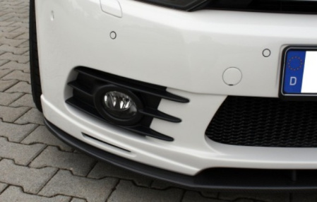 Сплиттер переднего бампера VW Golf VI GTI для штатного бампера в стиле Carbon-Optik