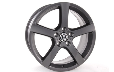Диск литой R17 VAG дизайн Goal Anthrazit для VW Golf V, Golf V GT, Golf V GTI, Golf V Variant, Golf VI, Golf VI GTI, Golf VI Variant, Golf Plus 2005-2008, Golf Plus 2009-н.в., Jetta V 2006-2010, Jetta VI 2011-н.в., Touran 2003-2006, Touran 2007-2010, Tour