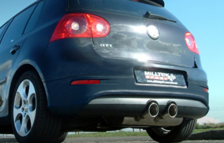 Комплект выхлопной системы VW Golf V GTI 2.0T FSI c резонатором в стиле R32