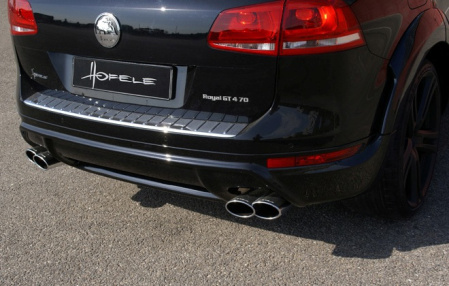 Насадки на глушитель VW Touareg (7P) 2010-2015 овальные