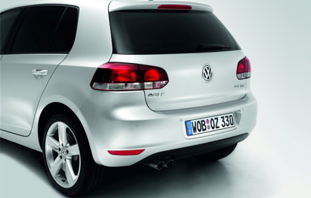 Защитная плёнка на задний бампер для VW Golf VI, Golf GTI VI