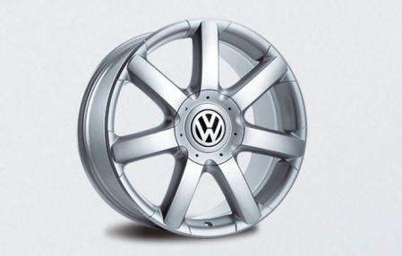 Диск литой R16 VAG дизайн Namib Brillantsilber для VW Golf V, Golf V GT, Golf V GTI, Golf V Variant, Golf VI, Golf VI GTI, Golf VI Variant, Golf Plus 2005-2008, Golf Plus 2009-н.в., Jetta V 2006-2010, Jetta VI 2011-н.в., Touran 2003-2006, Touran 2007-2010