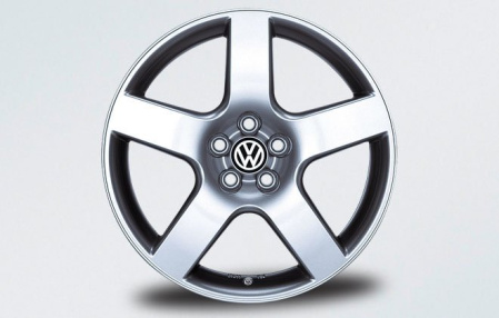 Диск литой R17 VAG дизайн Evolo Brillantsilber для VW Bora IV, Golf IV, Beetle 1999-2005, Beetle 2006-2010, Polo IV 2002-2005, Polo IV 2005-2010