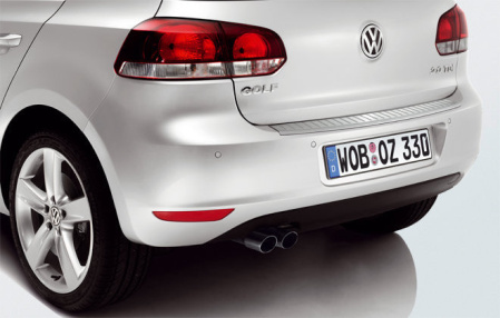 Защитная накладка на задний бампер для VW Golf VI, Golf VI GTI