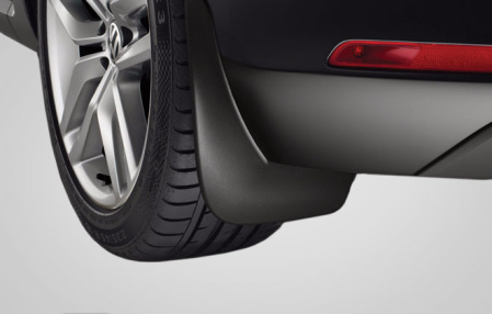 Брызговики передние VW Beetle 2011-н.в. с чёрной муаровой поверхностью