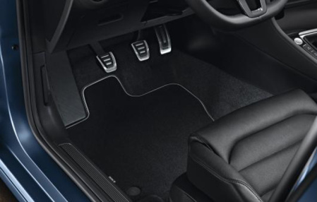 Коврики в салон VW Golf VII текстильные Premium передние и задние черные