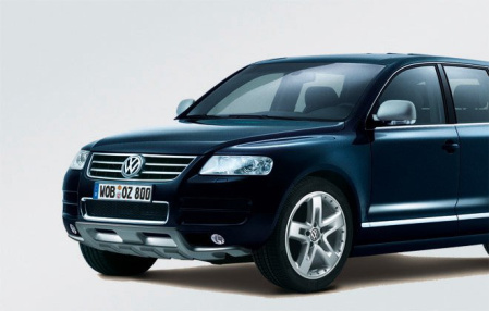 Защита днища передняя VW Touareg (7L) 2003-2006 серебристая, для автомобилей с системой контроля дистанции при парковке